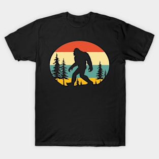 Vintage Retro Bigfoot Forest T-Shirt